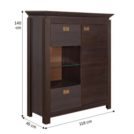 Comoda Bar Living Saigon Cantori Cu 2 Usi Si 1 Sertar, 118 Cm-01