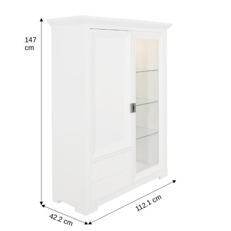 Comoda Bar Verona Bianco Alb, 112.1 Cm-01