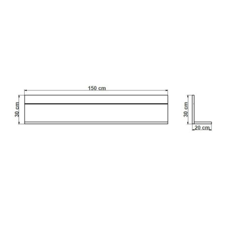 Set Living Urbano White Cu Polita, 285 cm-01