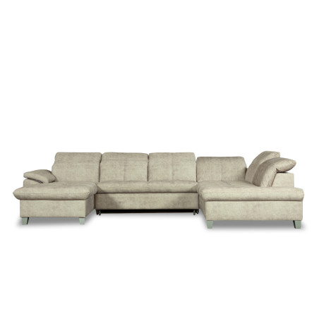Coltar U Extensibil Sevilia Lux, Dreapta, 6 Locuri, Tetiere Reglabile, Bej, 355 Cm-01