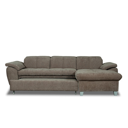Coltar Extensibil Cu Insula Dreapta Sevilia Lux, 5 Locuri, Tetiere Reglabile, Maro Mocca, 272 Cm-01