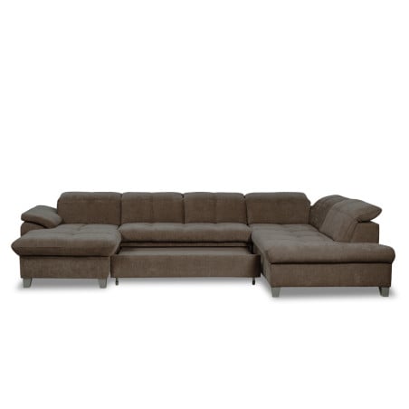 Coltar U Extensibil Sevilia Lux, Dreapta, 6 Locuri, Tetiere Reglabile, Maro, 355 Cm-01