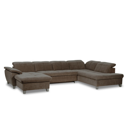 Coltar U Extensibil Sevilia Lux, Dreapta, 6 Locuri, Tetiere Reglabile, Maro, 355 Cm-01