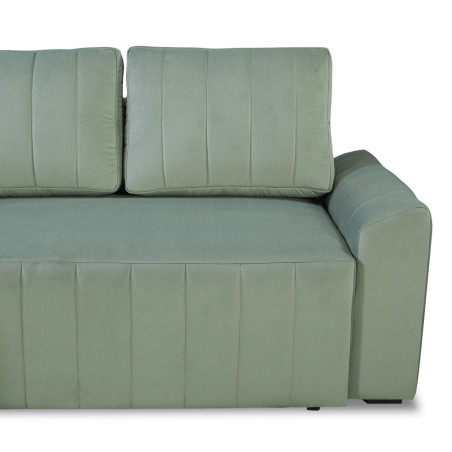 Coltar Extensibil Stanga Mark Living, Catifea Verde, 4 Locuri, Lada Depozitare, Extensie Doppelliege, 240 cm-01