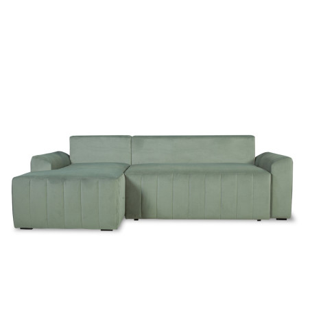 Coltar Extensibil Stanga Mark Living, Catifea Verde, 4 Locuri, Lada Depozitare, Extensie Doppelliege, 240 cm-01