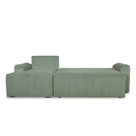 Coltar Extensibil Stanga Mark Living, Catifea Verde, 4 Locuri, Lada Depozitare, Extensie Doppelliege, 240 cm-01