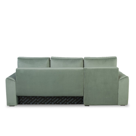 Coltar Extensibil Stanga Mark Living, Catifea Verde, 4 Locuri, Lada Depozitare, Extensie Doppelliege, 240 cm-01