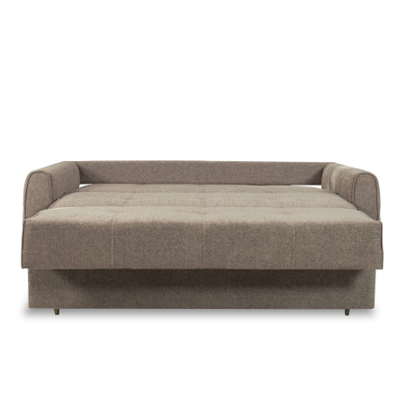 Canapea Extensibila Ascona, 2 Locuri, Lada Depozitare, Maro, 175 Cm-01