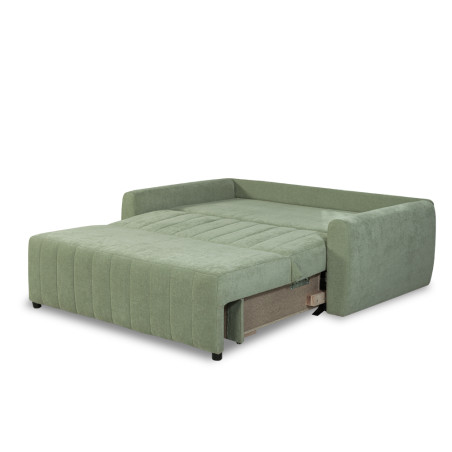 Canapea Extensibila Rimini, 2 Locuri, Lada Depozitare, Verde, 175 Cm-01