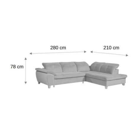 Coltar Extensibil Cu Otoman Mic Dreapta Sevilia Lux, 5 Locuri, Tetiere Reglabile, Verde Menta, 280 Cm-01