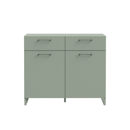 Comoda 2 Usi Si 2 Sertare Sibille, Verde Menta, 109.9 Cm-01