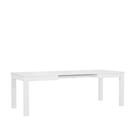Masa Extensibila Tuluza, Alb Super Lucios Si Alb, 140 x 76 x 90 Cm-01