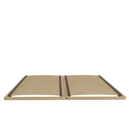 Set Pat cu somiera Pickadilly, Gri Deschis Si Stejar Pamantiu, Dimensiune Saltea 135x190 Cm-01