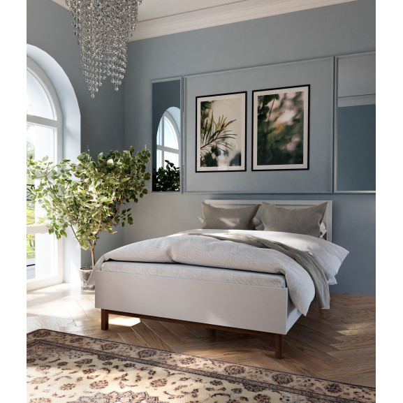 Poze Pat Pickadilly, Gri Deschis Si Stejar Pamantiu, Dimensiune saltea 135 x 190 Cm