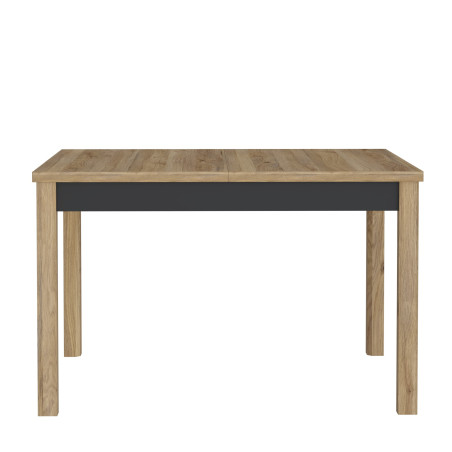 Masa extensibila Jeremix, Stejar Mauvella Si Negru Mat, 120.4/160.4 x 80 x 76.6 Cm-01