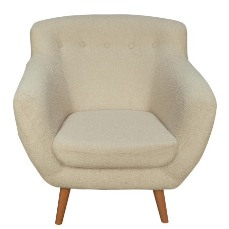 Fotoliu Jazz Now Or Never Boucle Ivory, 80 x 83 x 80 Cm-01