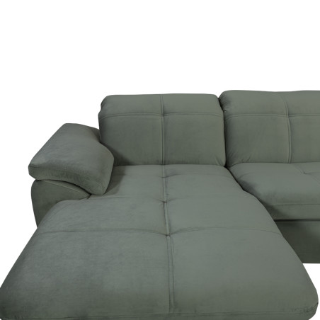 Coltar U Extensibil Sevilia Lux, Dreapta, 6 Locuri, Tetiere Reglabile, Verde Menta, 355 Cm-01