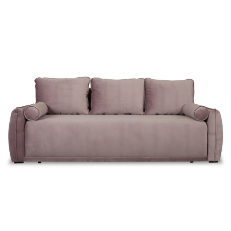 Canapea Extensibila Vida, 3 Locuri, Lada Depozitare, Roz, 225 Cm-01