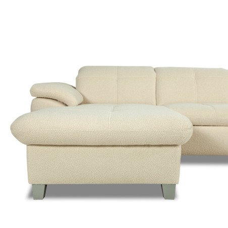 Coltar U Extensibil Sevilia Lux, Dreapta, 6 Locuri, Tetiere Reglabile, Boucle Ivory, 355 Cm-01