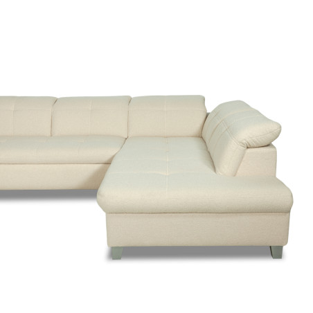 Coltar U Extensibil Sevilia Lux, Dreapta, 6 Locuri, Tetiere Reglabile, Boucle Ivory, 355 Cm-01