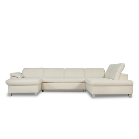 Coltar U Extensibil Sevilia Lux, Dreapta, 6 Locuri, Tetiere Reglabile, Boucle Ivory, 355 Cm-01
