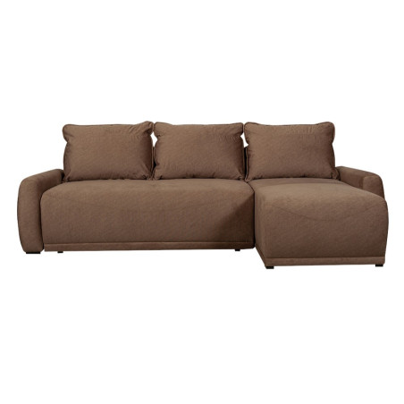 Coltar Extensibil Lea Interschimbabil Stanga/Dreapta, 5 Locuri, Lada Depozitare, Maro 256 Cm-01