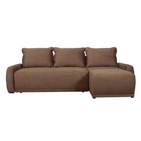 Coltar Extensibil Lea Interschimbabil Stanga/Dreapta, 5 Locuri, Lada Depozitare, Maro 256 Cm-01