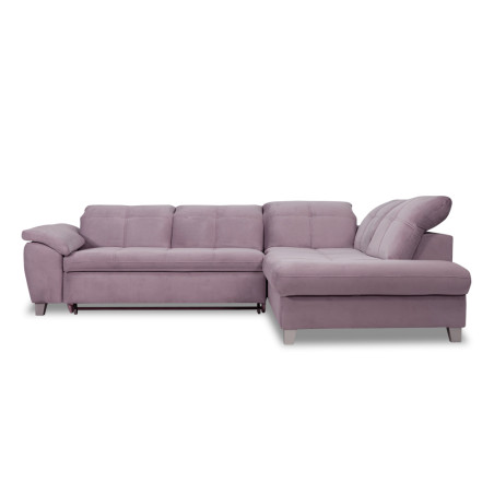 Coltar Extensibil Cu Otoman Mic Dreapta Sevilia Lux, Lada Depozitare, 5 Locuri, Tetiere Reglabile, Lada Depozitare, Roz, 280 Cm-01
