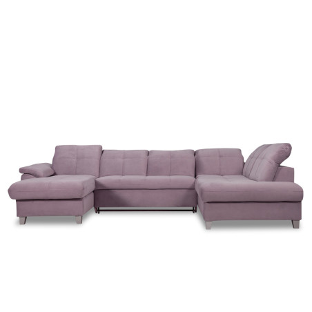 Coltar U Extensibil Sevilia Lux, Dreapta, 6 Locuri, Tetiere Reglabile, Lada Depozitare, Roz, 355 Cm-01