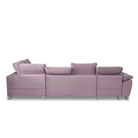 Coltar U Extensibil Sevilia Lux, Dreapta, 6 Locuri, Tetiere Reglabile, Lada Depozitare, Roz, 355 Cm-01