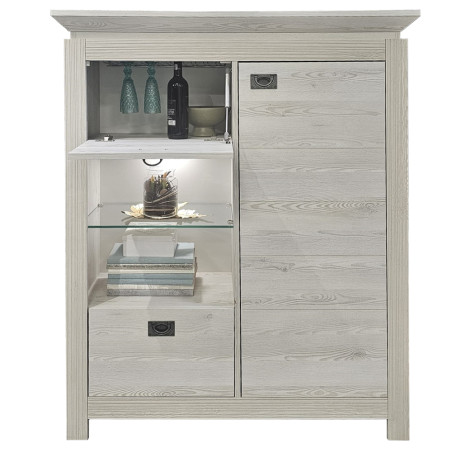 Comoda Bar Casablanca Loft Cu 2 Usi Si 1 Sertar, 118 Cm-01