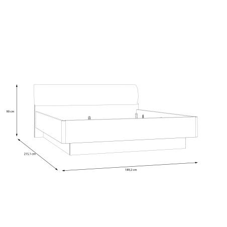 Pat Jaqueline, Dimensiune Saltea 180 x 200 CmAlb Si Stejar Mauvella-01