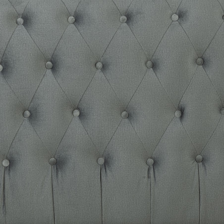 Pat Tapitat Cu Somiera Rabatabila Paris, Gri, Dimensiune Saltea 140 x 200 Cm-01