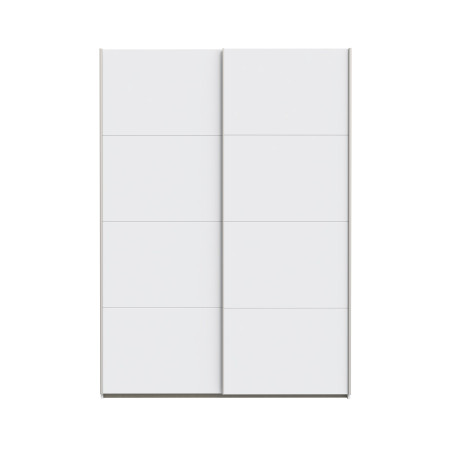 Set Dormitor Praktic, Alb Mat, Dulap 150 Cm, 2 Noptiere, Pat Cu Dimensiune Saltea 180 x 200 Cm-01