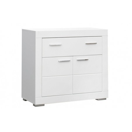 Comoda Snow, Alb Mat, 96 x 41,4 x 86,5 Cm-01