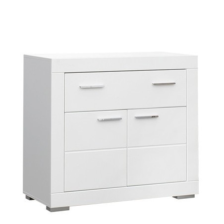 Comoda Snow, Alb Mat, 96 x 41,4 x 86,5 Cm-01
