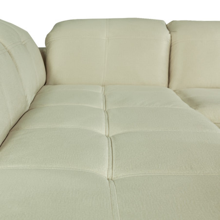 Coltar U Extensibil Sevilia Lux, Stanga, 6 Locuri, Tetiere Reglabile, Crem, 355 Cm-01