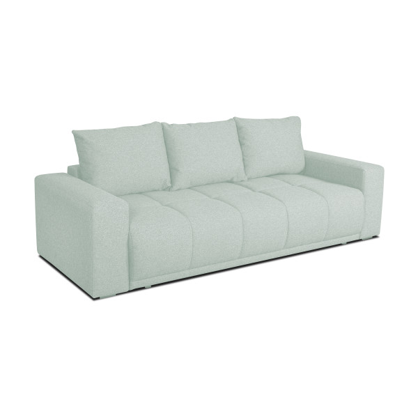 Poze Canapea Extensibila Otis, 3 locuri, Lada Depozitare, Gri Deschis, 240 Cm