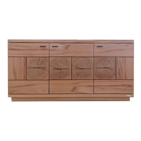 Bufet Cu 3 Usi Dakota, Furniruit, Natur 170 Cm-Resigilat-01