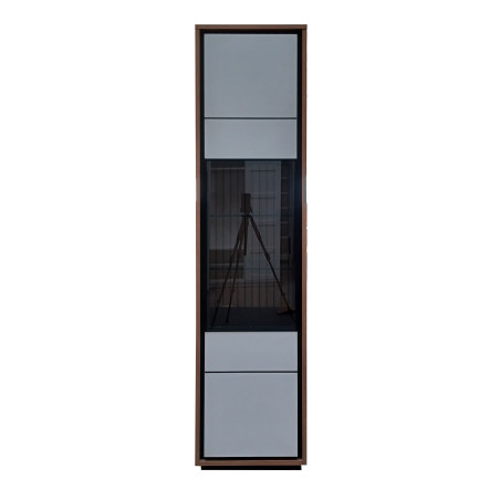 Vitrina Sonata Cu 1 Usa Alb Si Natur, 47 Cm-Resigilat-01