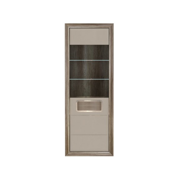 Vitrina tiziano, 740 x 435 x 2034 mm.