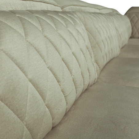 Coltar U Extensibil Tiago, Dreapta, 6 Locuri, Tetiere Reglabile, Crem 330 Cm-01