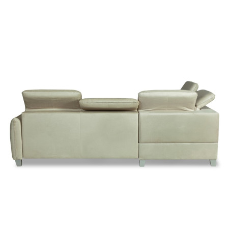Coltar Extensibil Cu Otoman Stanga Tiago, 5 Locuri, Tetiere Reglabile, Crem, 255 Cm-01