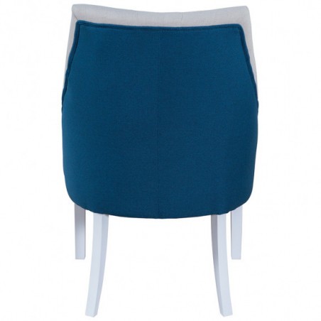 Scaun Amanda, Alb Si Albastru, 59.5 X 64 X 97 Cm-01