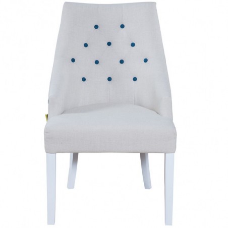 Scaun Amanda, Alb Si Albastru, 59.5 X 64 X 97 Cm-01