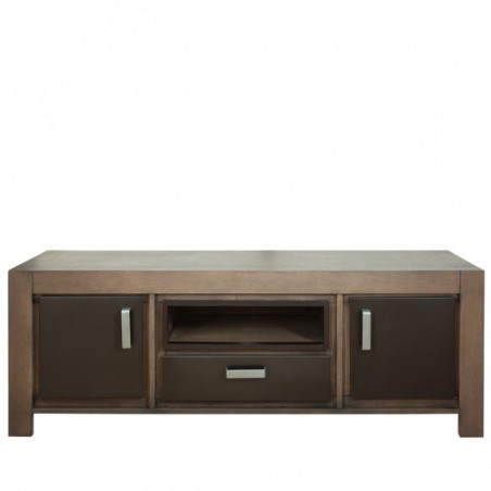Comoda TV 2U1S Cube Coffie Brown-01