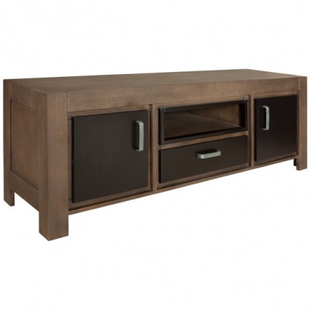 Comoda TV 2U1S Cube Coffie Brown-01