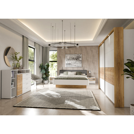 Set Leduri Vitrina Lombardo, Alb Rece-01