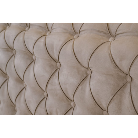 Pat Tapitat Cu Somiera Rabatabila Saint Tropez, Bej, Dimensiune Saltea 160 x 200 Cm-01