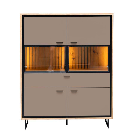 Comoda Bar 4 Usi Si 1 Sertar Sonata Clay 105 Cm-01